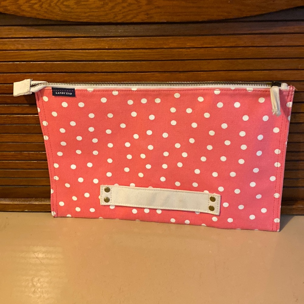 Lands’ End canvas make up travel bag